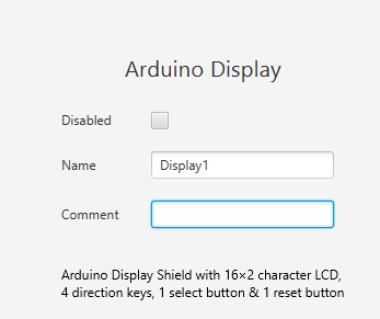 Arduino display